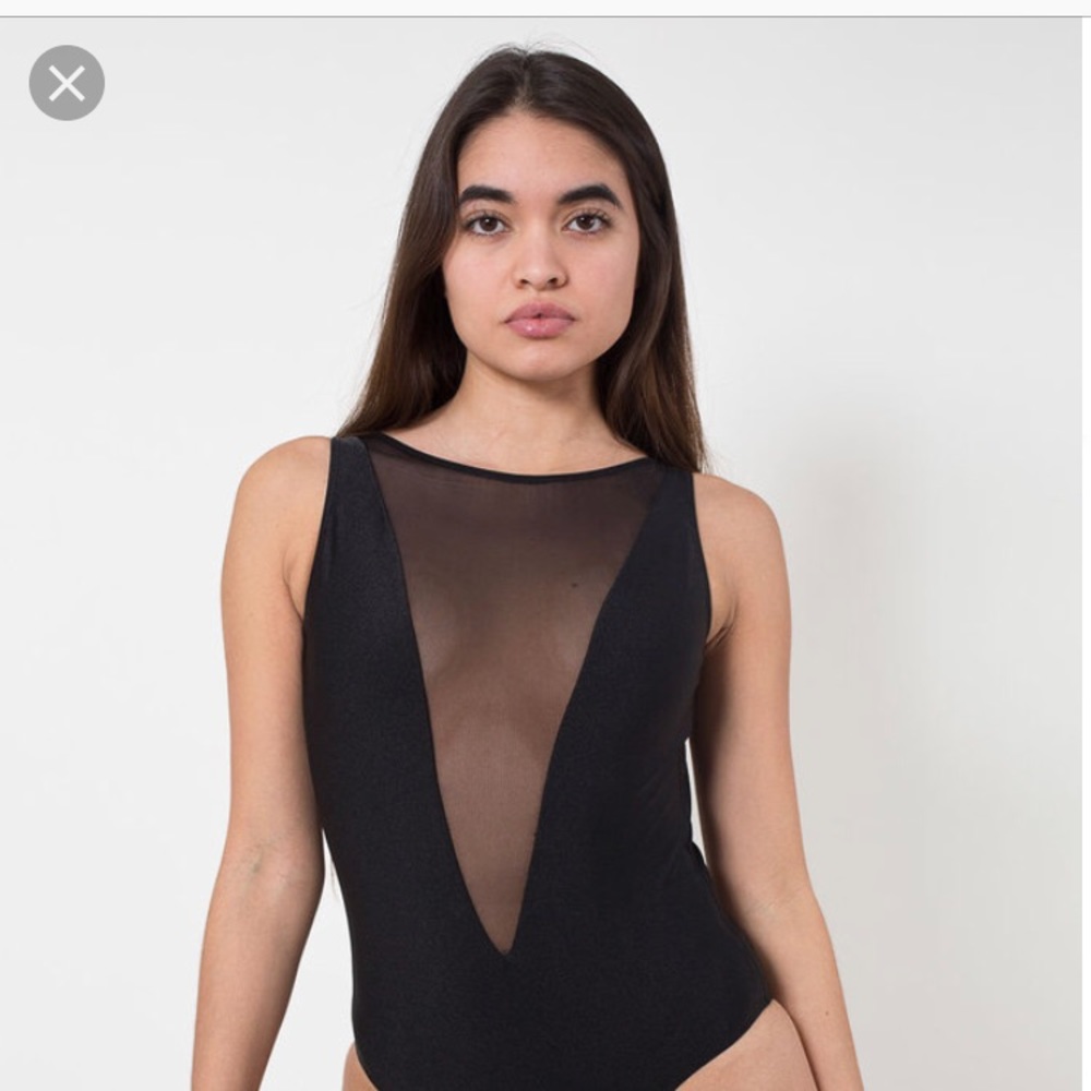 American Apparel Swim one piece. Mesh. Size M